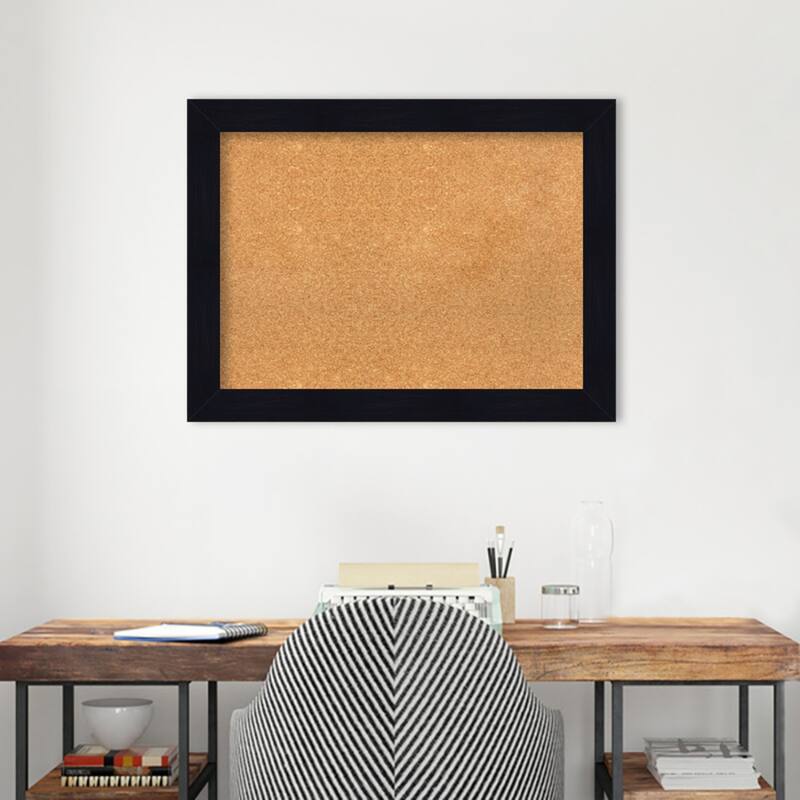 Shiplap Wood Framed Natural Corkboard Bulletin Board