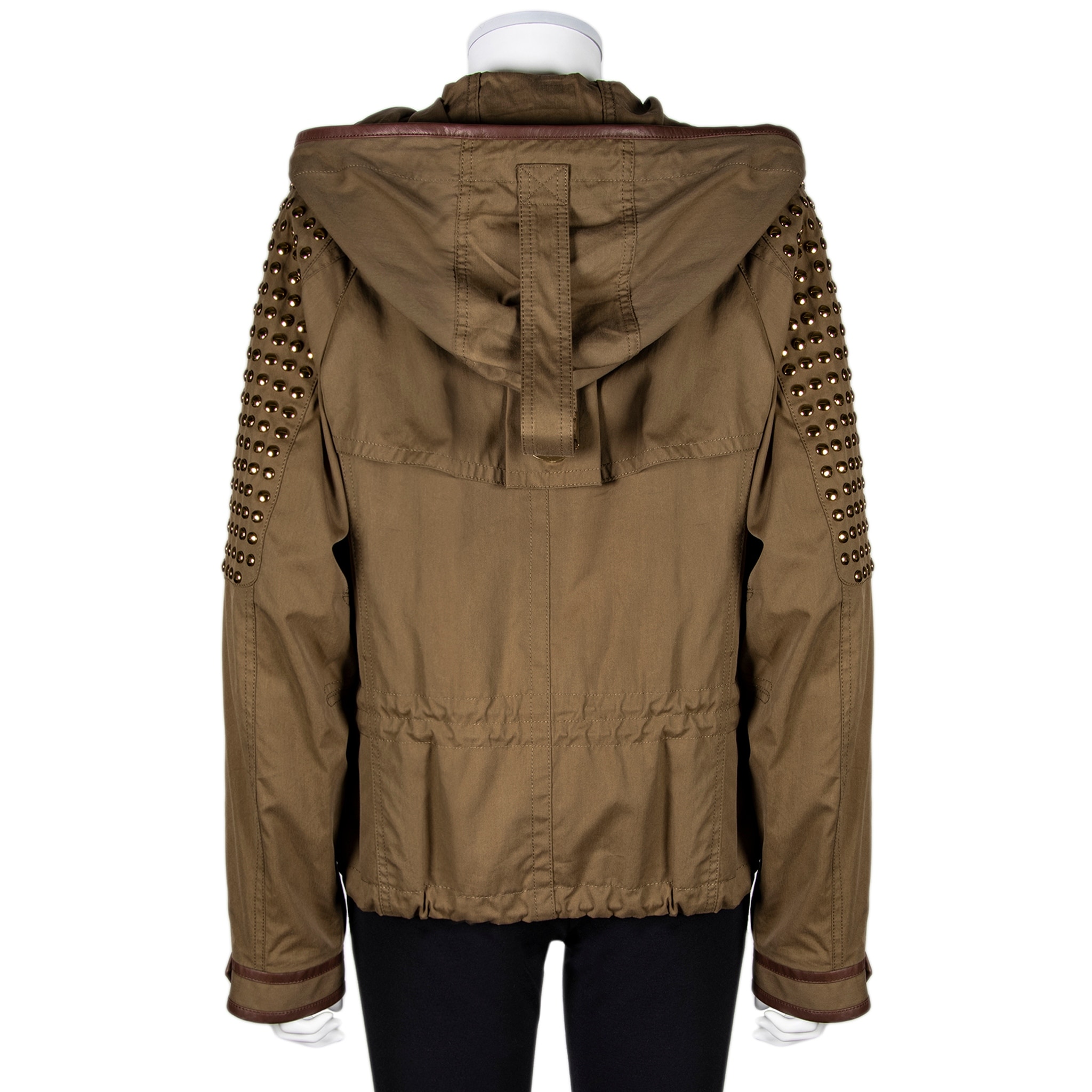 Burberry Brit Studded Utility Jacket - 6 - Overstock - 42831894