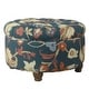 preview thumbnail 24 of 25, HomePop Large Tufted Round Storage Ottoman - Navy