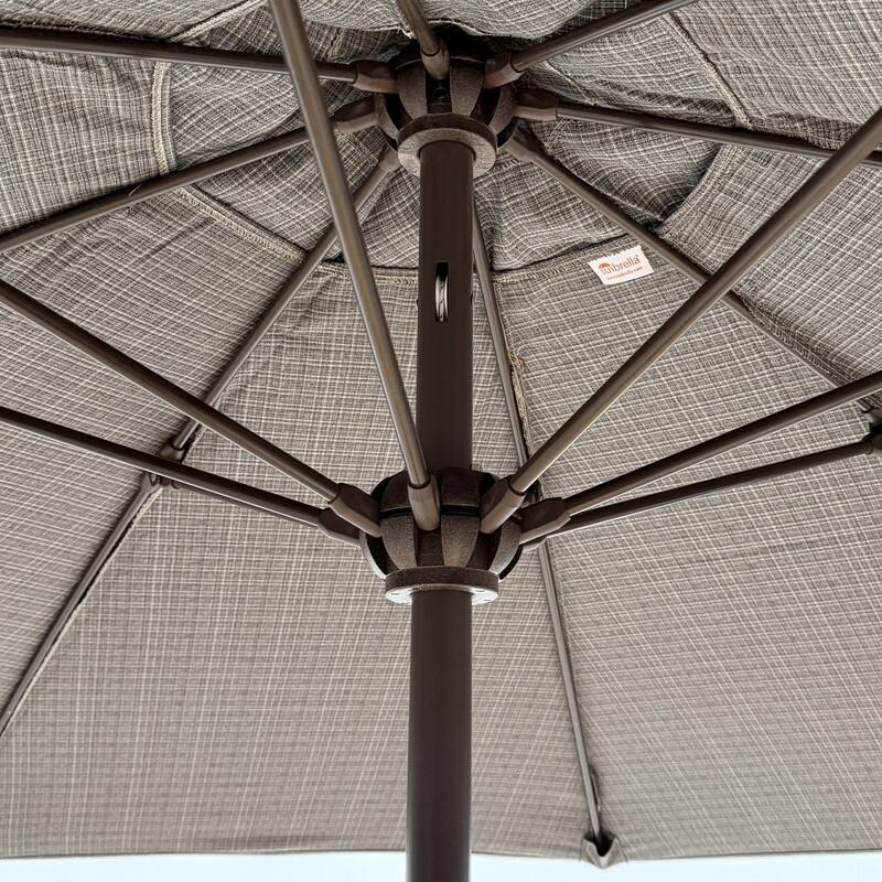 Tropishade 7.5' Market Umbrella with Sunbrella 56086 Surge Charcoal