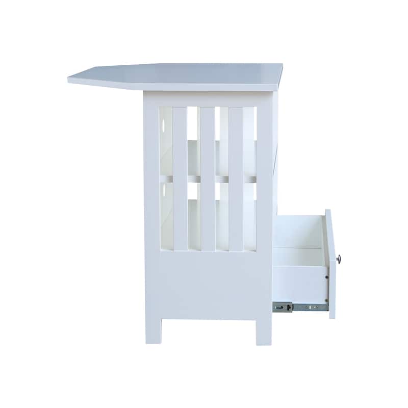 Solid Hardwood Mission Corner TV Stand