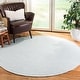 preview thumbnail 84 of 122, SAFAVIEH Montauk Glyn Handmade Cotton Area Rug 4' Round - Ivory/Light Blue - Round