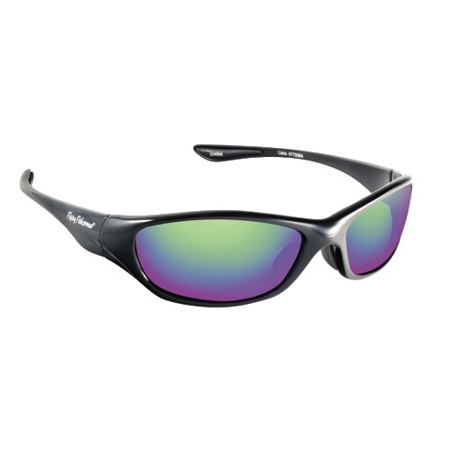 Fly Fish Cabo Sunglasses Black/Amber Green Mirror ...