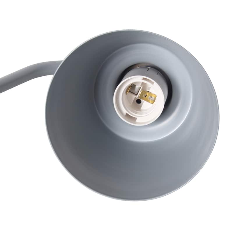 Modern Adjustable Metal Desk Lamp with USB Charging Port in Multiple Colors - 7.8" (L) x 5.6" (W) x 16" (H)