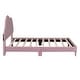 preview thumbnail 26 of 34, Velvet Upholstered Bed with Cloud-Shape Headboard, Wood Platform Bed Frame for Boys Girls Easy Assembly, No Box Spring Needed