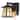 C Cattleya 1-Light Matte Black Aluminum Outdoor Wall Light with Built-In GFCI Outlets
