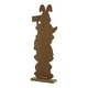 preview thumbnail 9 of 34, Glitzhome Wooden Happy Easter Bunny Eggs Porch Sign Standing Decor Spring Gift
