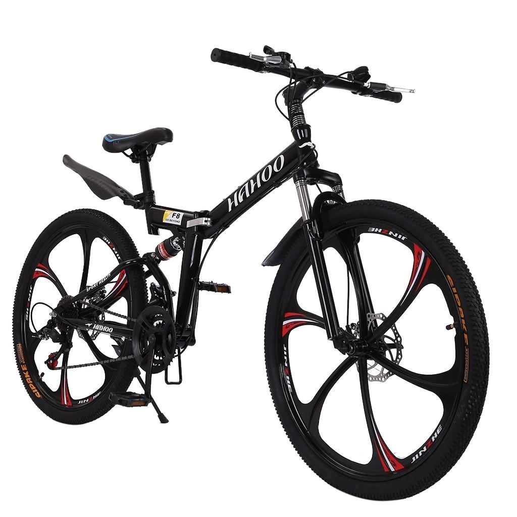 26 Inch 21 Speed Folding Mountain Bike Bicycle for Women Men
