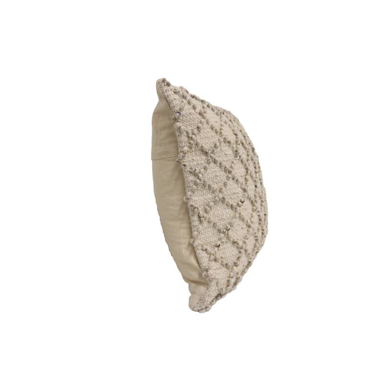 Home&Manor Nancy Wool & Cotton Designer Throw Pillow