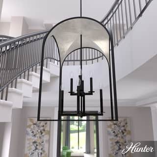 Hunter 22" Dukestown 8-Light Pendant - Entry/ Foyer - Contemporary, Candle, Transitional, Caged