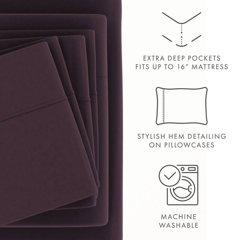 Soft Essentials Ultra-soft Deep Pocket 6-piece Microfiber Sheet Set