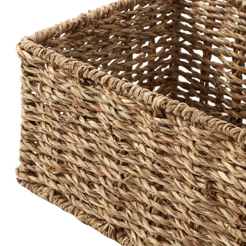 2 Bathroom Storage Baskets SeagrassHyacinth Toilet Paper Bin