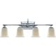 preview thumbnail 2 of 0, Nicholas 4-Light Bathroom Vanity Light in Polished Chrome