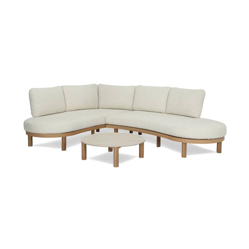 Studio London 2 Piece Outdoor Patio Conversation Set 4–6 Person Sofa