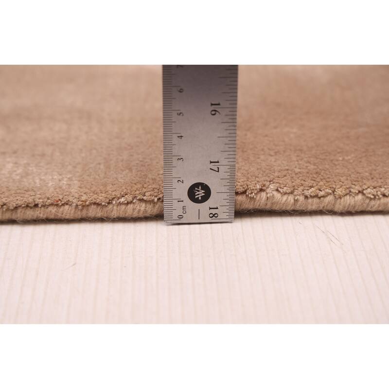 ECARPETGALLERY Hand Loomed Loreto Beige Viscose Rug - 5'1 x 8'0