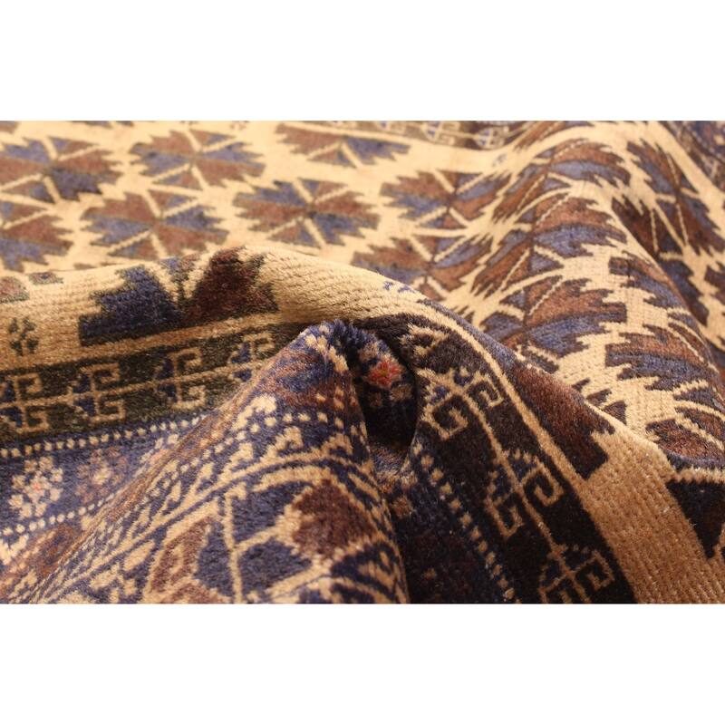 ECARPETGALLERY Hand-knotted Teimani Beige Wool Rug - 2'11 x 4'7