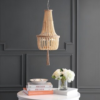 SAFAVIEH Lighting Wynne Adjustable 2-light LED Gold Pendant - 12"x12"x34-106"