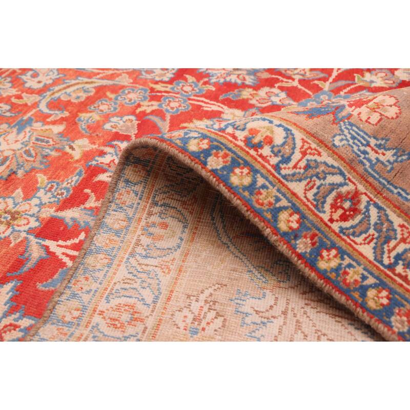 ECARPETGALLERY Hand-knotted Antalya Vintage Red Wool Rug - 9'9 x 13'9