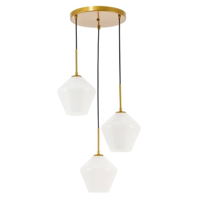 Gerald 3-Light Glass Pendant