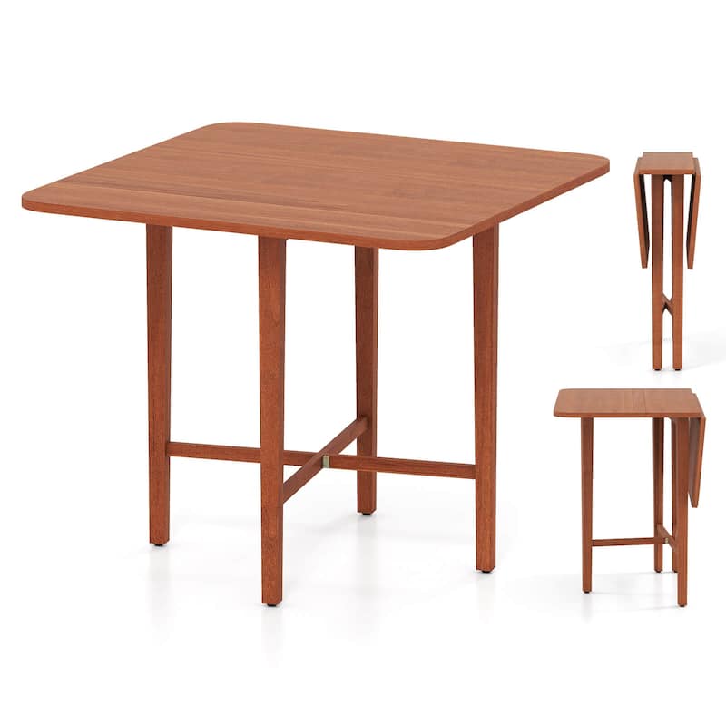 Costway Foldable Dining Table for 2-4 People Extendable Table with - See Details
