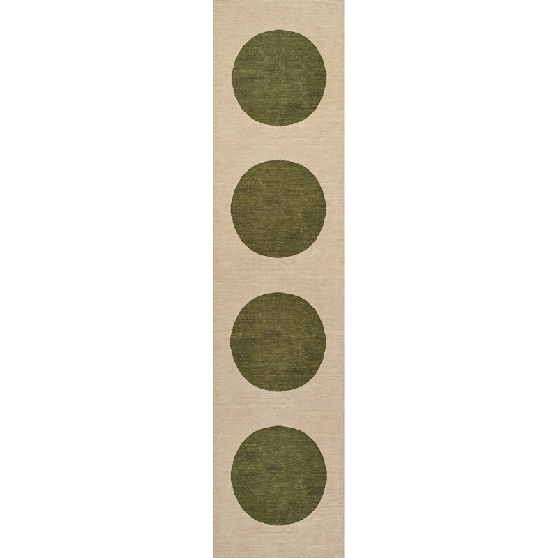 JONATHAN Y Demie Bohemian Textured Weave Floral Machine Washable Area Rug
