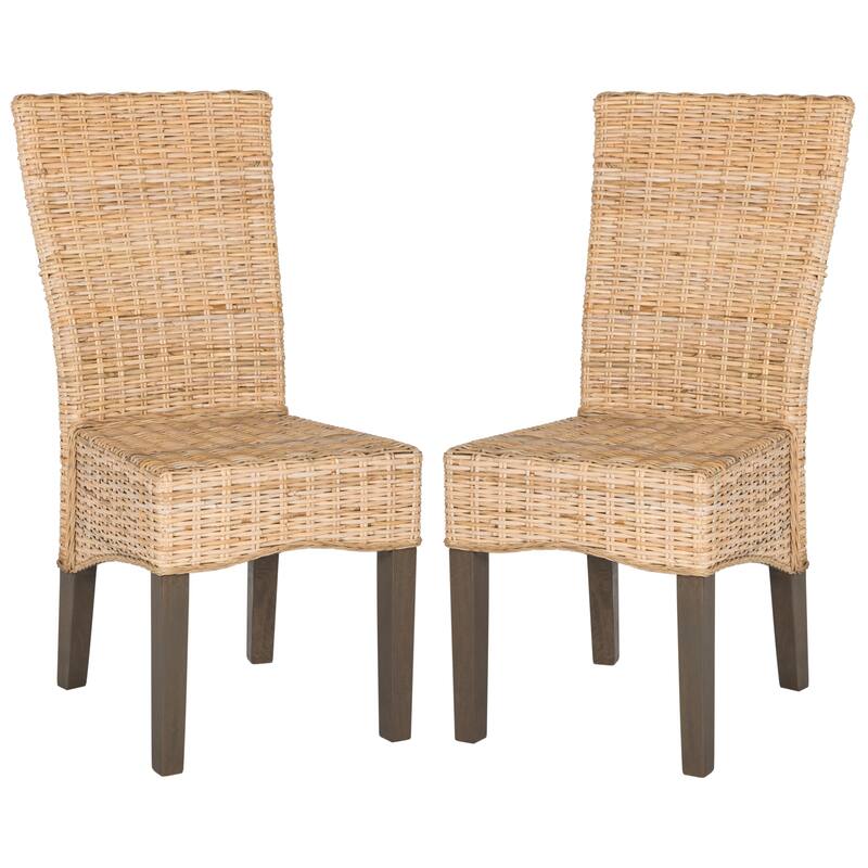 SAFAVIEH RiTVa Grey Dining Chair (Set of 2) - 18.5" x 27.5" x 39" - 19"Wx28"Dx39"H