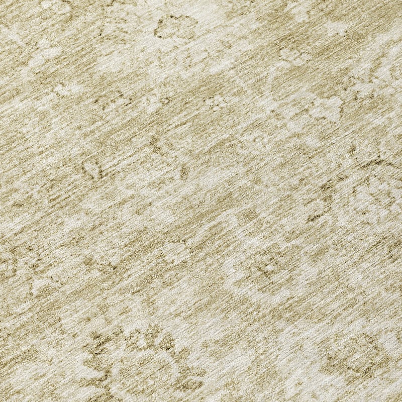 Machine Washable Indoor/ Outdoor Vintage Traditional Chantille Rug