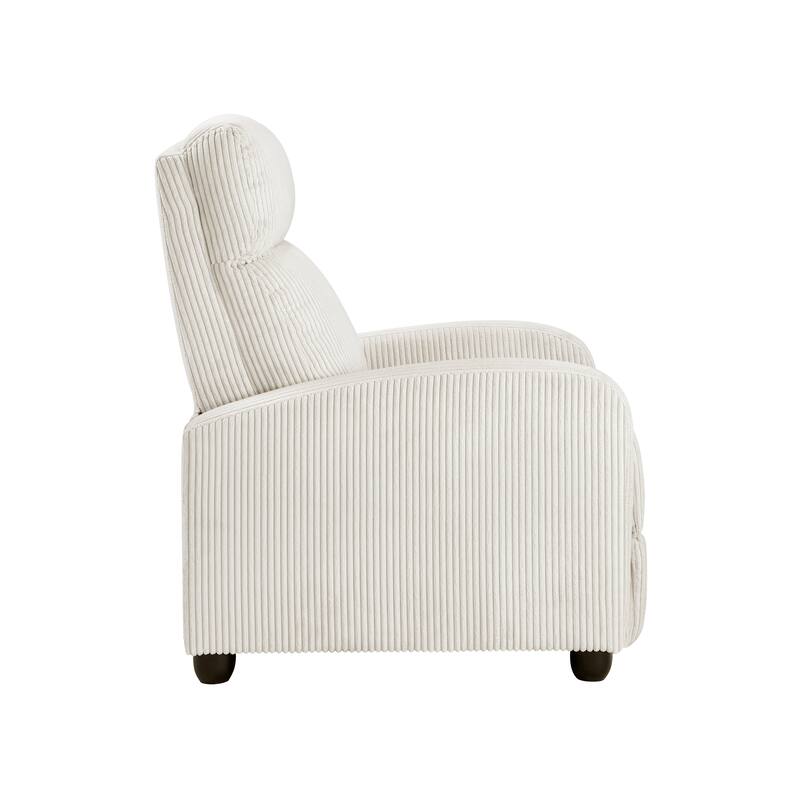 Covelo Corduroy Push Back Reclining Chair