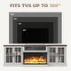 preview thumbnail 34 of 52, 98" Farmhouse TV Stand with 36" Fireplace for TVs up to 100"