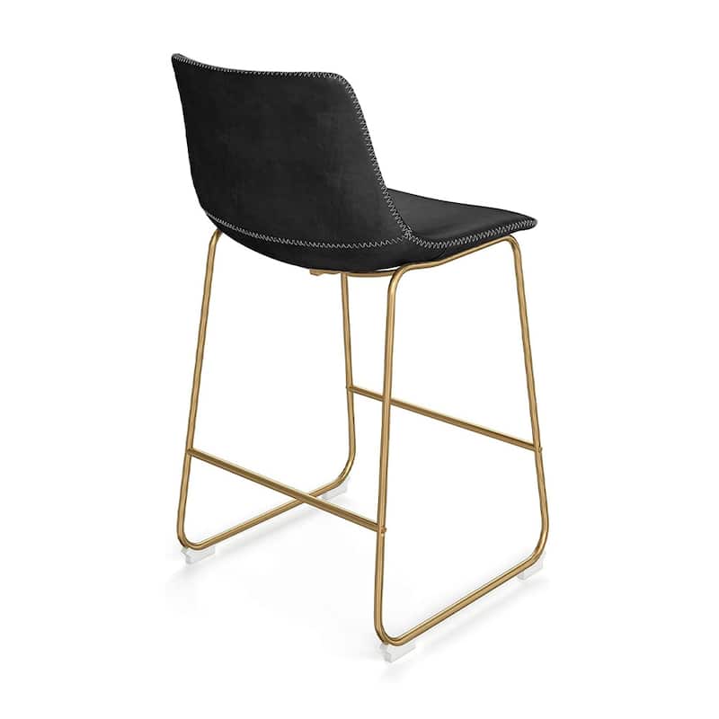 Landon Gold Stool (26"). Set of 2 - 35"Hx18"Wx22"D