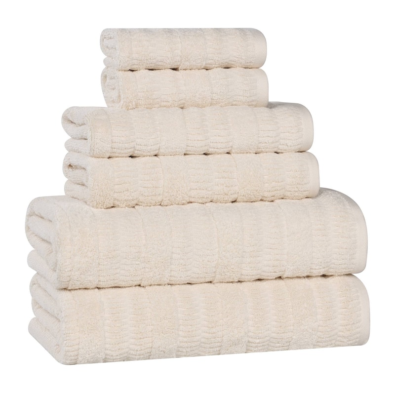 Superior Mika Smart Twist Viscose Cotton Blend 6 Piece Towel Set