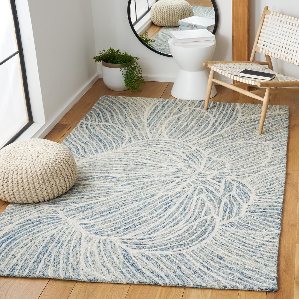 SAFAVIEH Handmade Metro Madlene Abstract Floral Wool Rug