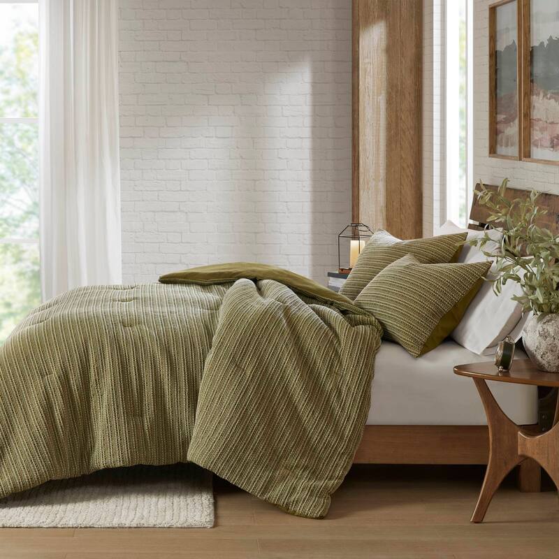 3PCS Full/Queen All Season Cotton Comforter Set with Poly Fill and Standard Shams