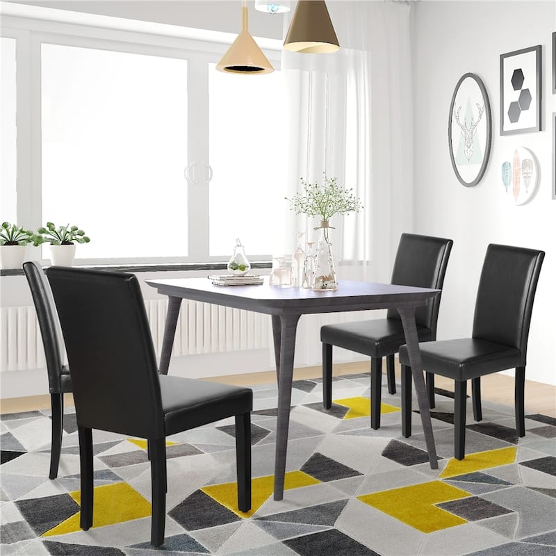 Yaheetech 4pcs Dining Room Chairs High Back for Home