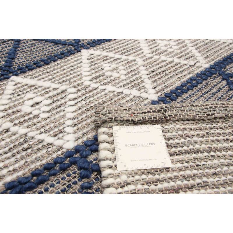 ECARPETGALLERY Braid weave Sienna Taupe Wool Rug - 5'1 x 8'1