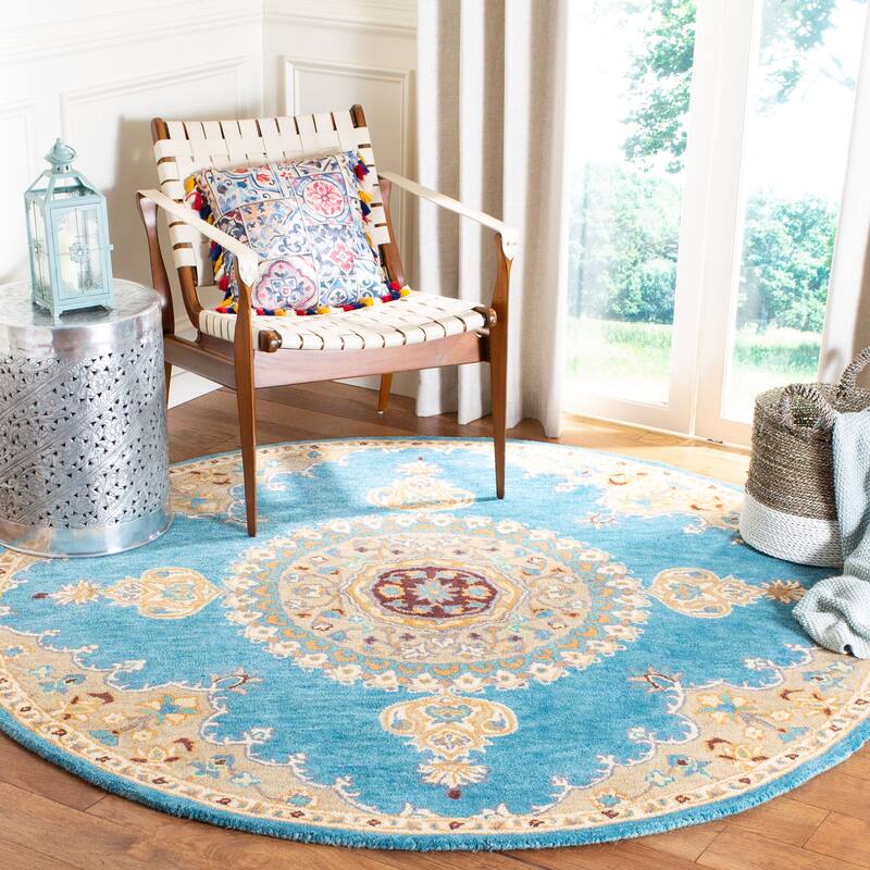 SAFAVIEH Handmade Heritage Fretwork Traditional Oriental Wool Rug