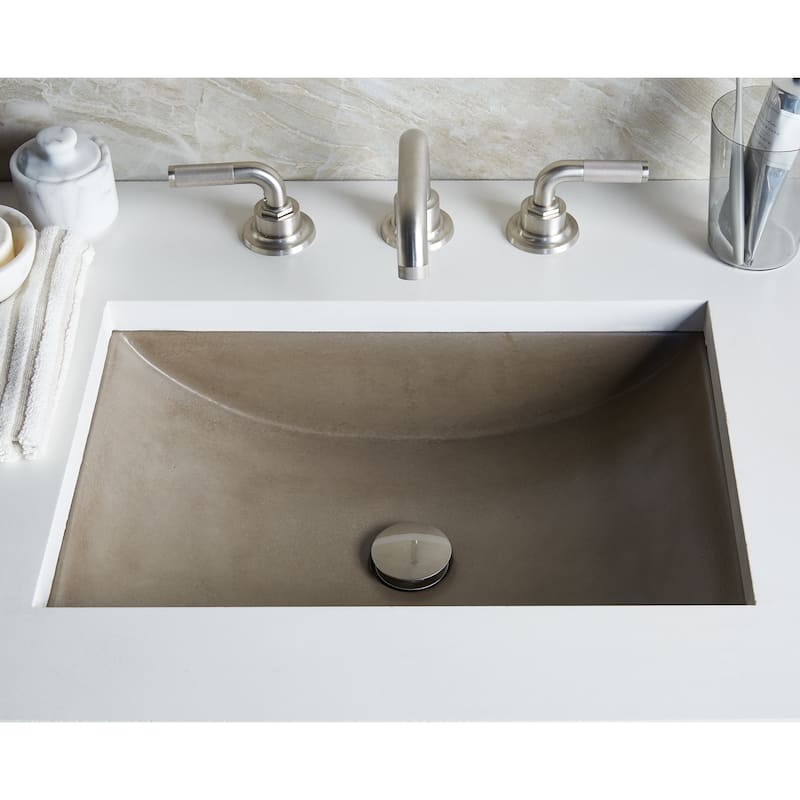Cabrillo 21-inch NativeStone Undermount Bathroom Sink - 20.75" x 14.75" x 5"