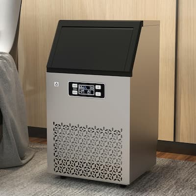 Stainless Steel Commercial Ice Maker Machine, 150lbs/24H - N/A