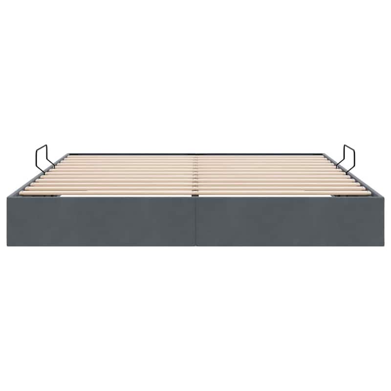 vidaXL Storage Bed with Mattress in Velvet