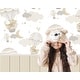 preview thumbnail 8 of 6, Galerie Wallcoverings Little Explorers 2 Doga Happy Wooden Plank Non-woven Matte Wallpaper Roll
