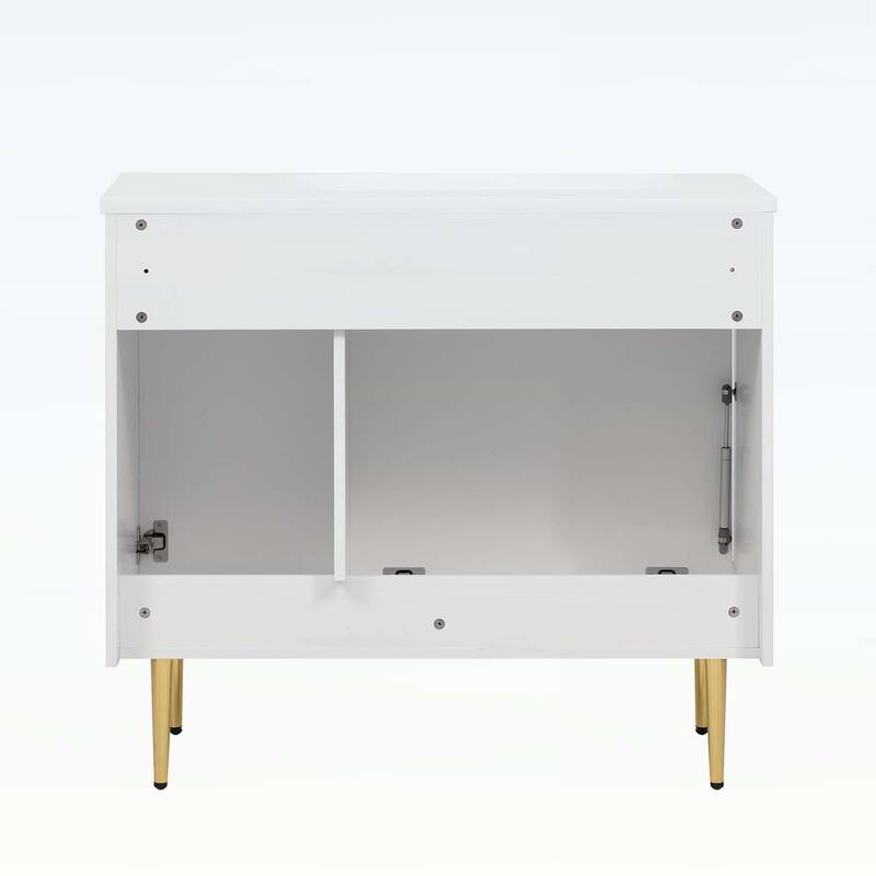 36-Inch Modern Bathroom Vanity with Resin Basin,Soft-Closing Doors,and Ample Storage for Organized Living