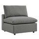 preview thumbnail 5 of 17, Commix Overstuffed Outdoor Patio Sofa Charcoal