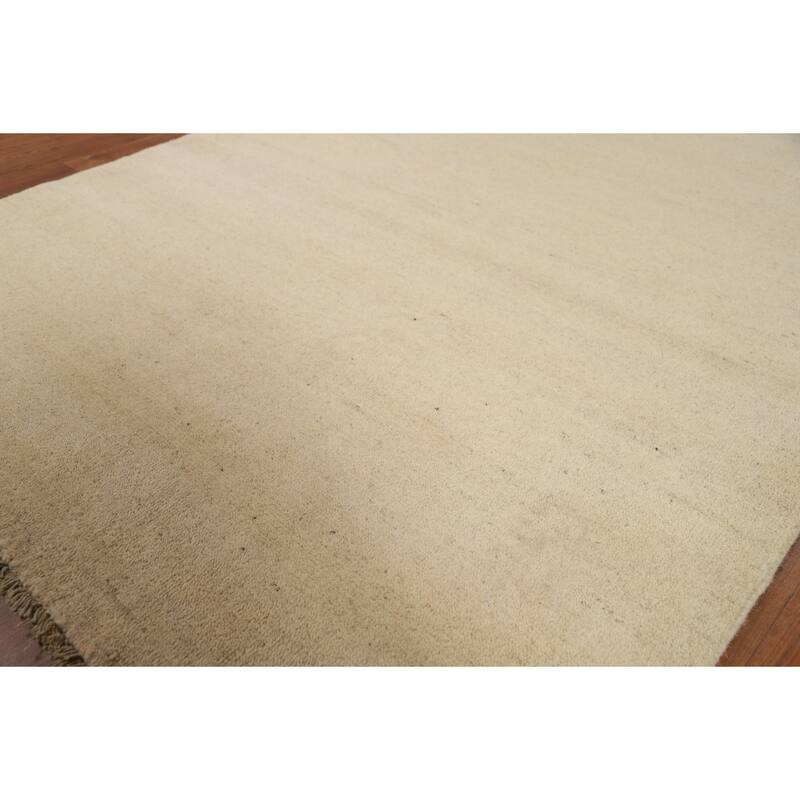 Gabbeh Modern Rug Handmade Contemporary Wool Carpet - 4'0"x 5'11"