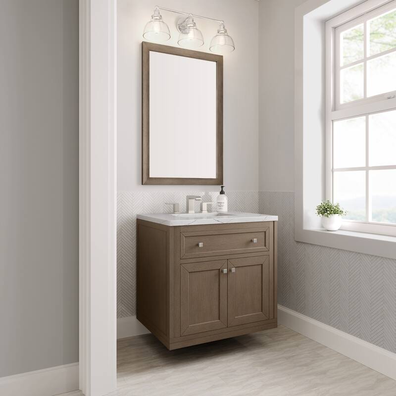 James Martin Vanities Chicago 30" Single Vanity, Whitewashed Walnut