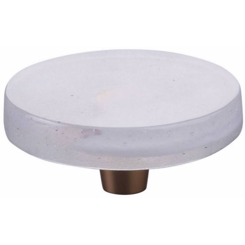 Schaub and Company 211065-TW Fused Glass 2-1/2" Round Flat Disk Modern - Gold