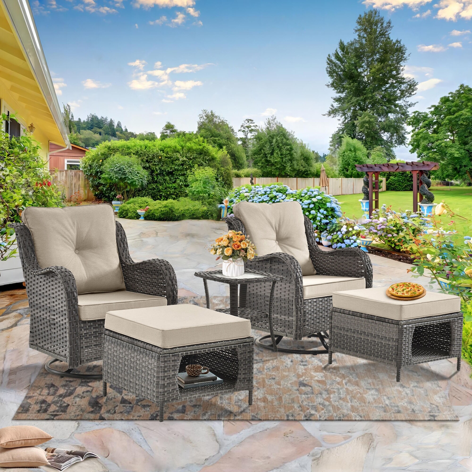 High back patio furniture sets outlet