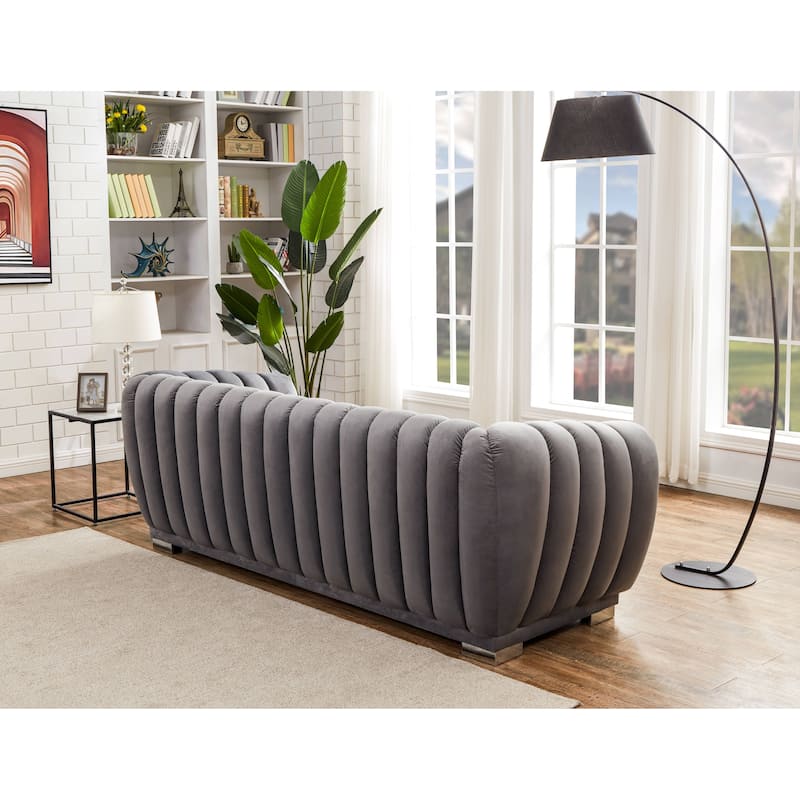 Kayley Luxury Velvet sofa love seat Standard Living Room Set