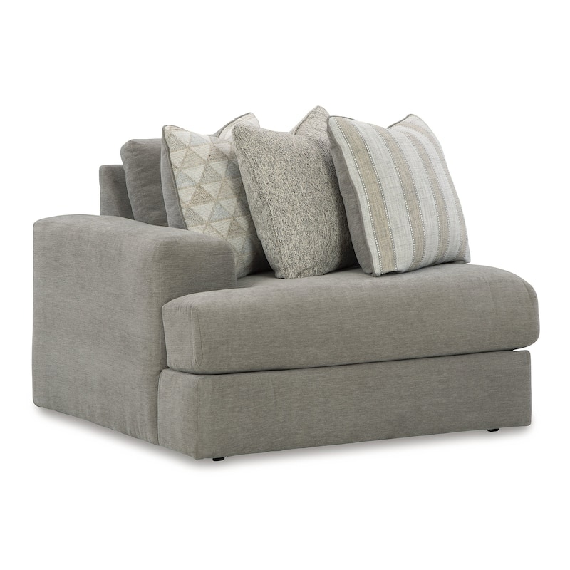 Signature Design by Ashley Avaliyah Gray 3-Piece Sectional with Chaise - 127" W x 68" D x 37" H
