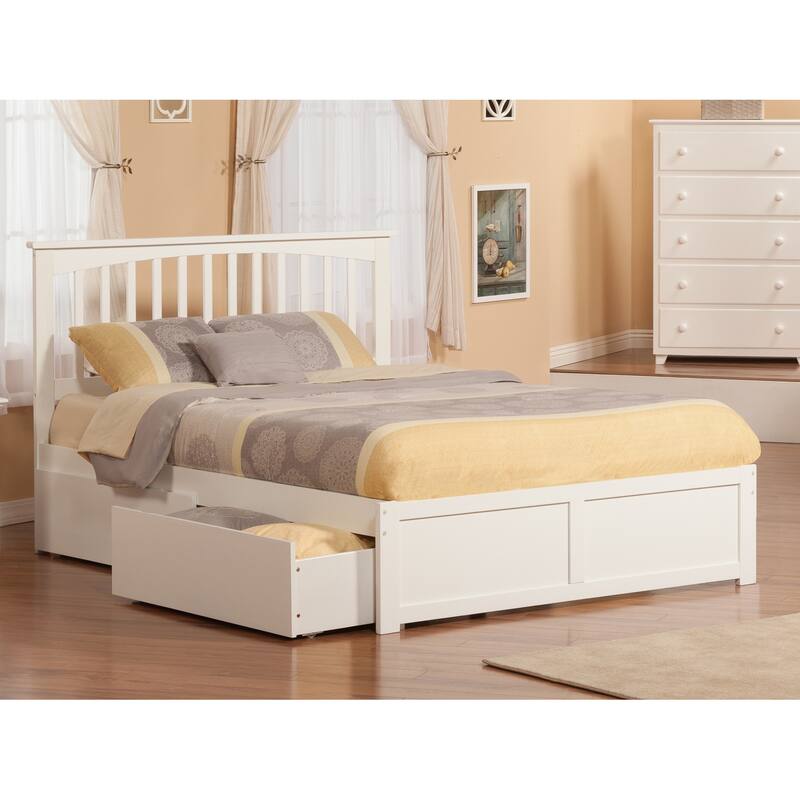King Platform Bed with Drawers - Modern Storage Bed Frame, Low Profile Design, Easy Assembly