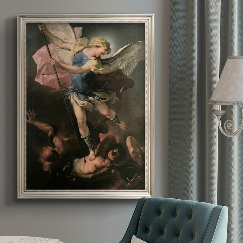 St. Michael Premium Framed Canvas- Ready to Hang